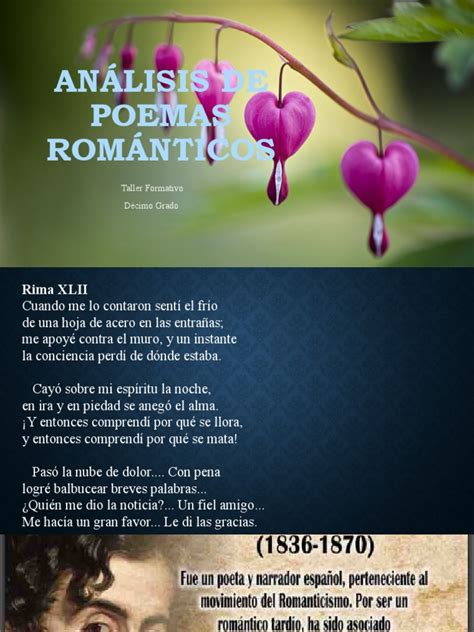 Análisis De Poemas Románticos 10 Pdf Poesía