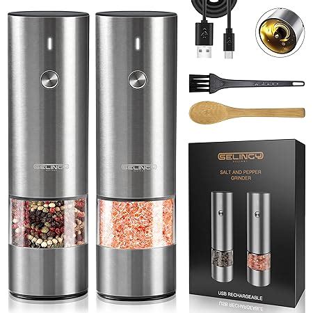 Amazon Electric Salt And Pepper Grinder Set Battery Operated