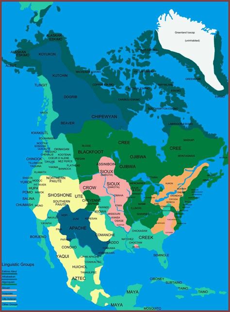 Indians Of North America Map - Eunice Rosalinde