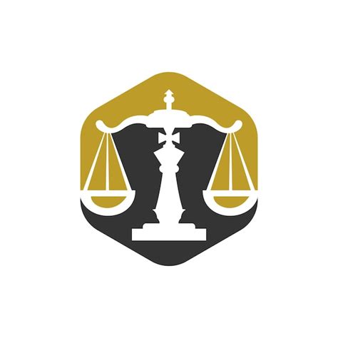 Premium Vector Chess Law Vector Logo Design Template