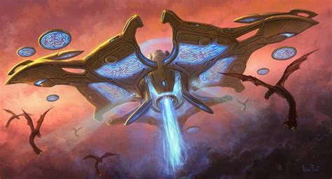 Starcraft Ll Protoss Taldarim Faction Mothership Spaceship Art