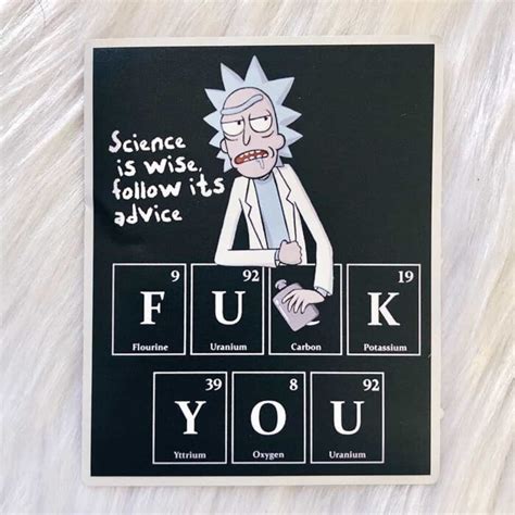 Fuck You Science Sticker Nowstalgia