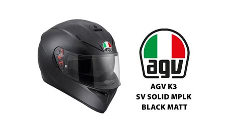 Agv K Sv Solid Mplk Black Matt Youtube