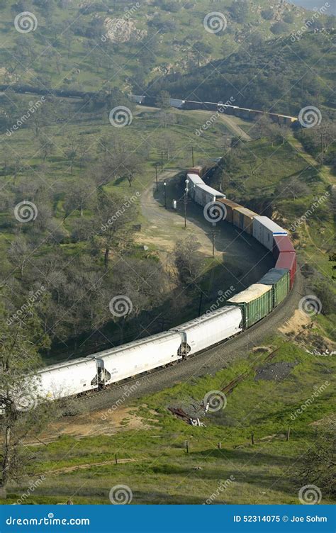 The Tehachapi Train Loop Near Tehachapi California is the Historic ...