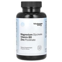 Wholesome Story Magnesium Glycinate Vitamin B6 Zinc Picolinate 60