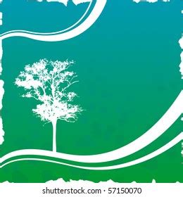 Green Tree Background Stock Vector (Royalty Free) 57150070 | Shutterstock