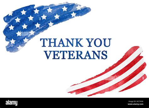 Thank You Veterans Happy Veterans Day Greeting Card Stock Photo Alamy