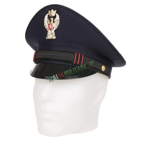 Berretto Assistente Polizia Di Stato Cappello Completo