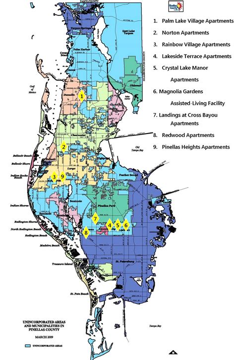 map of PCHA properties 5.4.2015 – Pinellas County Housing Authority