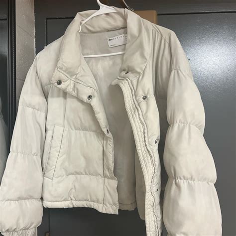 Asos Design Womens Cream And White Jacket Depop