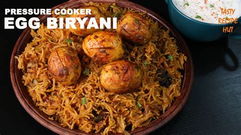 Pressure Cooker Egg Biryani Easy Egg Biryani Recipe Youtube