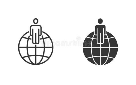 Icono Del Vector Del Globo Para El Gr Fico Y El Dise O Web Ilustraci N