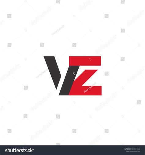 Initial Letter VZ Linked Circle Lowercase Logo Royalty Free Stock