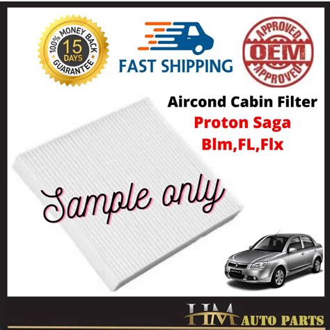 Proton Saga BLM FL FLX Cabin Air Cond Filter Shopee Malaysia