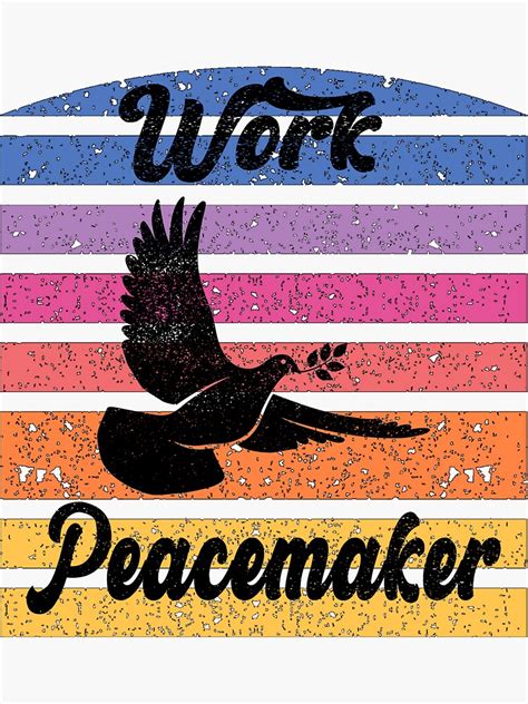 Work Peacemaker Sticker For Sale By Fadhila Redbubble