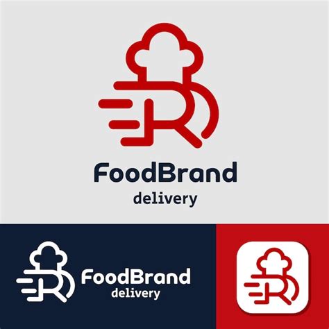 Premium Vector Letter R Food Fast Delivery Logo Design