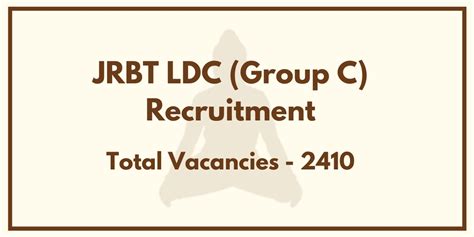 JRBT Tripura LDC Recruitment 2021 Apply 2410 Vacancies