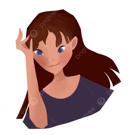 Brown Hair Girl Png Transparent Avatar Brown Hair Girl Girl Brown