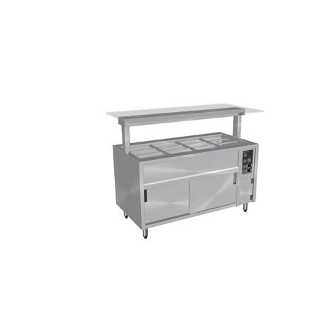 Culinaire Mobile Refrigerated Island Buffet Stainless Steel Top