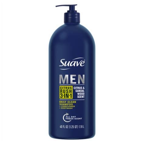 Suave Men Citrus Rush 3 In 1 Shampoo Conditioner Bodywash 40 Oz Kroger