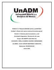 M12 U3 S6 JUMC docx Módulo 12 Responsabilidad penal y punibilidad