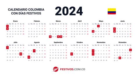 Calendario 2025 Con Dias Festivos Colombia