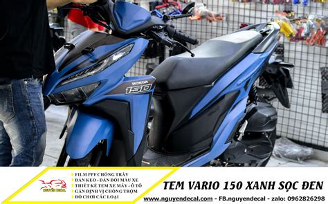 Tem vario 150 xanh sọc đen Nguyễn Decal Chuyên Dán Keo Xe Design