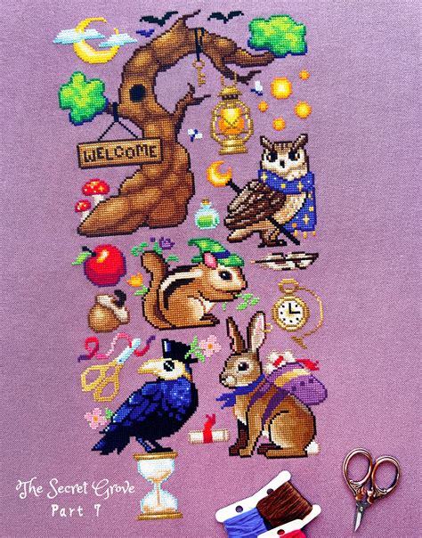 The Secret Grove Stitch-A-Long (SAL) - NeedleLot Designs
