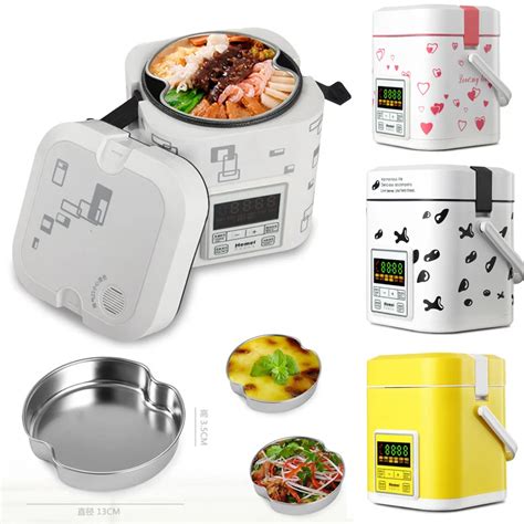 wholesale electric double layer lunch box stainless steel interior