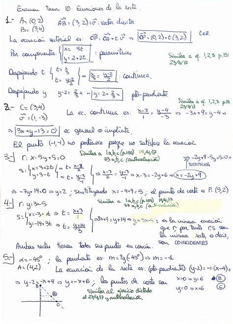 apuntes de matemáticas para ESO y Bachillerato Examen tema 10