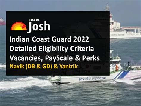 Indian Coast Guard Eligibility Criteria For Navik Db Gd And