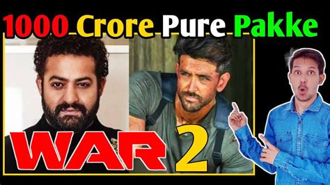 War 2 Biggest Update War 2 Hrithik Roshan Vs Jr Ntr War 2 NTR Jr