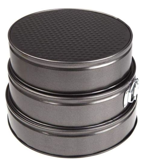 Way Beyond Steel Cake Tin 3 Pcs Round Shape Cake Mould Buy Online At