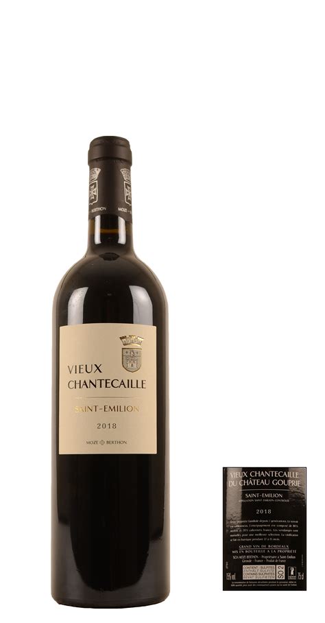 2018 Château Vieux Chantecaille Saint Emilion Moze 0 75 Ltr