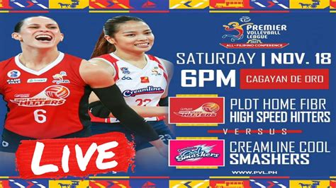 PVL LIVE PLDT HIGH SPEED HITTERS VS CREAMLINE COOL SMASHERS PVL