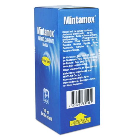 Mintamox Pediatrico Ambroxol Mg Ml Jarabe Ml Cruz Verde