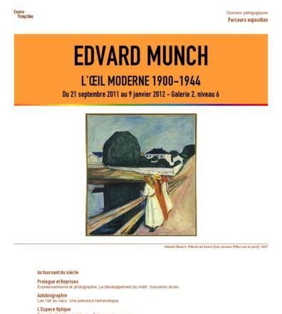 Edvard Munch L Oeil Moderne Hda Hda