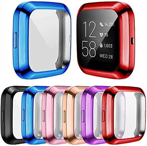 Richone Pack Screen Protector Case Compatible With Fitbit Versa