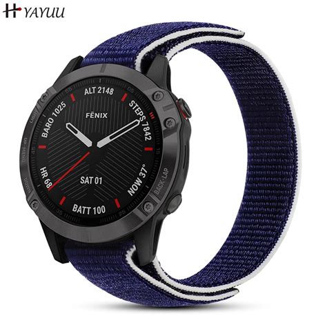 Yayuu Mm Nylon Watch Band For Garmin Fenix X X Pro S S