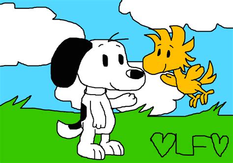 Cute Drawing Of Snoopy And Woodstock By Laceypowerpuffgirl On Deviantart