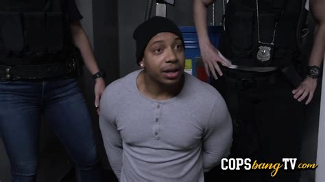 Latino Crook Is Taken To Electricity Room To Get Laid By Horny Milf Cops