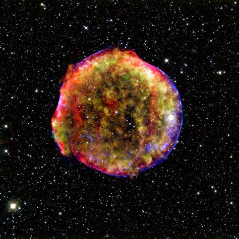 Vivid View Of Tycho S Supernova Remnant NASA Jet Propulsion