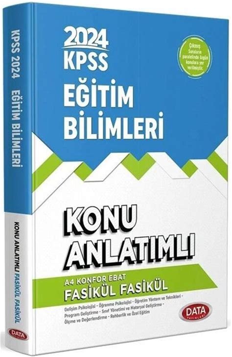 Data Yayınları 2024 KPSS Eğitim Bilimleri Fasikül Konu Anlatımlı