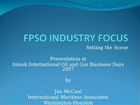 Ppt Fpso Industry Focus Dokumentips