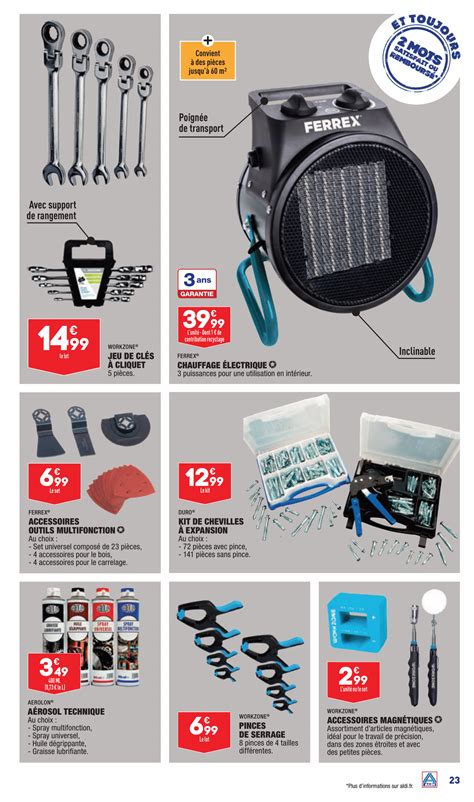 Catalogue Aldi Arrivage Bricolage Ferrex Pro Du