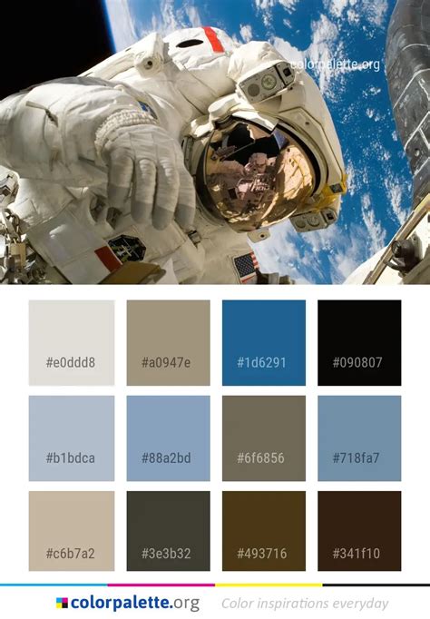 Astronaut Aerospace Engineering Space Color Palette