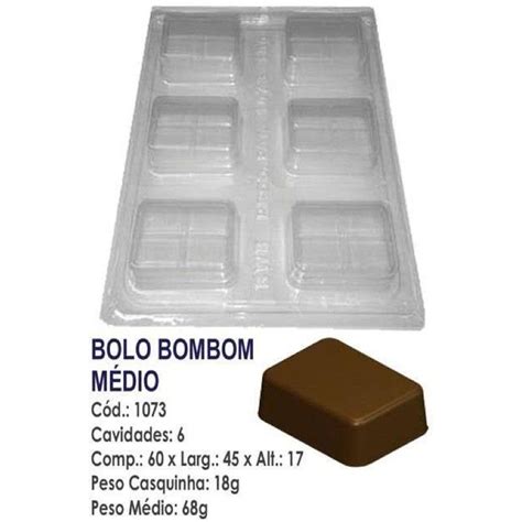 Forma Bwb Bolo Bombom Médio 3 Partes C Silicone 68G Cod 1073 Bwb