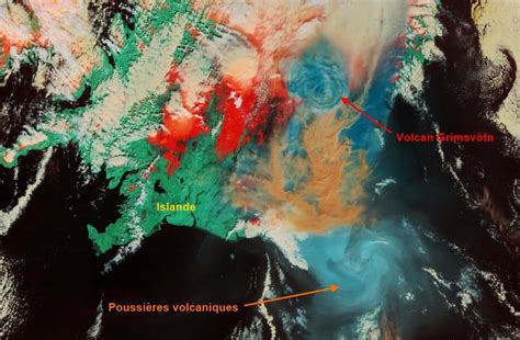 23 mai 2011 Nuage de poussières du volcan islandais Grimsvötn Météo