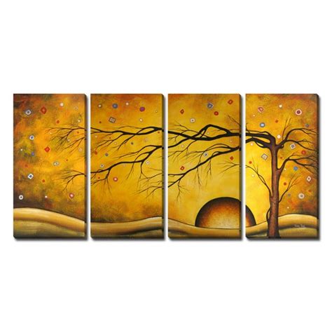 Abstract Landscape Paintings Large Tree Paintings Kitchen Etsy