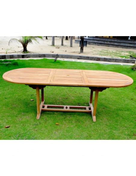 Kajang Salon De Jardin Teck Massif Pers Table Ovale Chaises